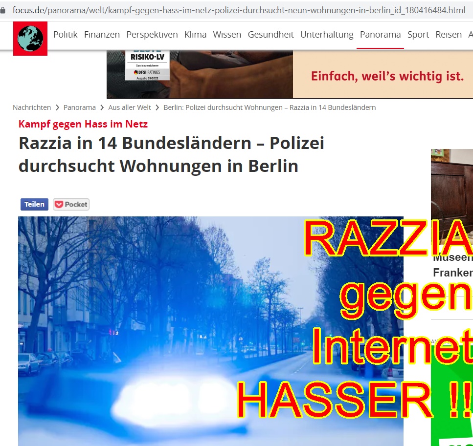 Razzia in 14 Bundesländern – Polizei durchsucht Wohnungen in Berlin | FOCUS online